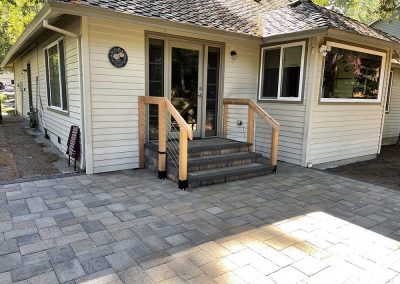 Landscaping Contractor - Cable railing and paver step II